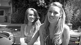 Blonde mature lesbian convinces teen for pussy eating and fingering 😏