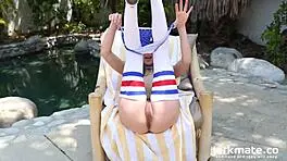 Riley Reid's Outdoor Solo: Licking, Fingering, Undressing to Orgasm!