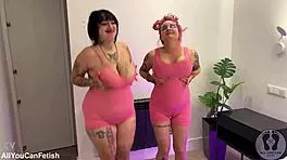 gg huge boobs bouncing wild with belly fetish and ass shaking preview