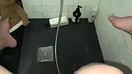 arab elite saudi girl, young 18+, perfect body, touches tight teen pussy in steamy shower scene