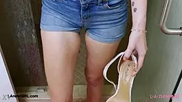 Tall skinny model relaxes in a soothing bath