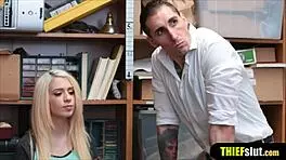 security guard bangs dude's gf in rough cuckold