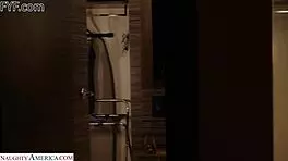 Angel young 18+ gets naughty in hotel room with towel boy!