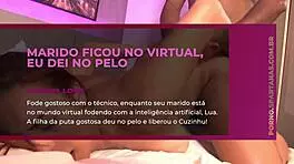 marido ficou no virtual eu dei no pelo