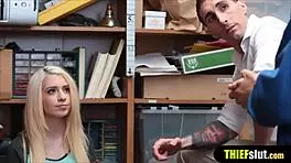 security guard bangs dude's gf in rough cuckold