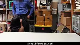 Mall officer punishes teen shoplifter hard!