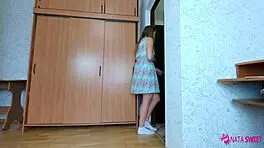 OMG, Me and My Twin Fought Over Sucking Delivery Guy! Nata Sweet Watched Me Blow Him!