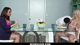 Holy crap! Freeuse MILF stepmom and teen stepsister used hard by stepson!