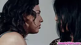 Teen Babe Gets Licked Wild by Her Stepmom in Secret Session