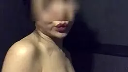 Asian Slut Wife Masturbates in Gym Shower Now!