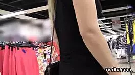 Tempted czech teen 18+ rides cock in mall