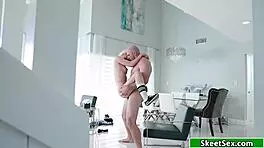 Petite Blonde Fucks Huge Cock for Cash in Deepthroat