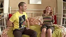 Redhead Teen 18+ Drilled Hard in Sexy Lingerie