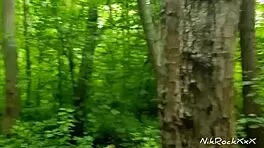 Teen 18+ picked up in public park for rough anal in forest