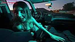 Public Fuck With Driver In Her Car Trailer