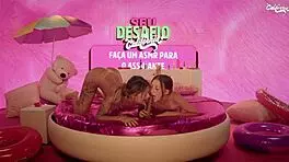 Two Young Girls Masturbating with Intense Lesbian Passion