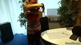 hey, milf boss, help this virgin teen with his first hard bang?