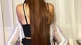 naughty secretary in shiny pantyhose seduces her boss with a sloppy blowjob and big ass tease