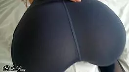 He cums in my yoga pants before intense training.