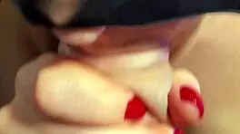 naughty secretary in shiny pantyhose seduces her boss with a sloppy blowjob and big ass tease