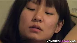 sexy asian teen 18+ teases clit in public view