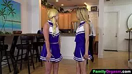 why do these cheerleaders swap with stepdads?