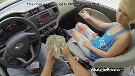 Picking up a short-haired blonde cutie for hardcore homemade doggystyle fucking