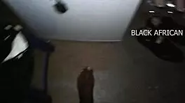 hairy wife sucks boyfriend's monster cock while husband watches 😏