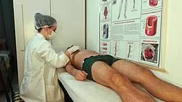 Unforgettable hard-on right in front of the sexy Brazilian nurse