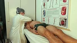 Unforgettable hard-on right in front of the sexy Brazilian nurse