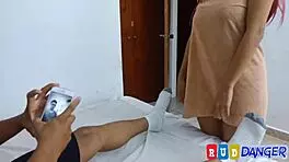 Young lovers use dildos and toys for intense play