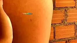 i saw my passionat neighbor cheatin on her husband on the terrase, gettin filled with cum in this hommade video.