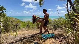 anal sex outdoors at nordestina beach with hot milf! 🏖️