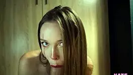 Homemade pennywise cosplay featuring young amateur in costume