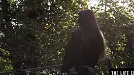 perfect country girl gets herself off hard by the cozy fire