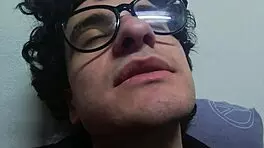 Blasting huge cumshot on client's machine