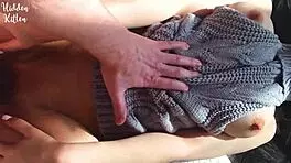 Teen stepsister's cheeks fucked hard by stepbrother.