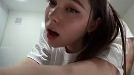 Stepsister Prepares Breakfast And Receives A Hot Cum Feeding In Her Mouth During POV Sex