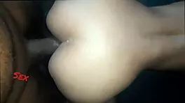 cute colombian babe rides black cock at home