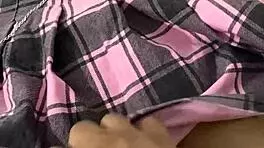 home video of teen in miniskirt asks master for anal sex