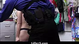 Lily Larimar's heart races as she's caught shoplifting and punished with a monster cock