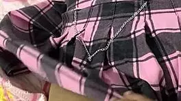 home video of teen in miniskirt asks master for anal sex