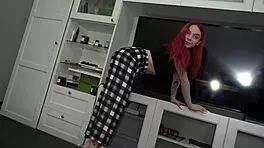 My roommate gave me a deepthroat blowjob surprise