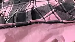 home video of teen in miniskirt asks master for anal sex