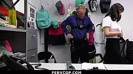 Teen Caught Stealing Perfume Bottle, Punished Hard by PervCop