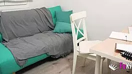 Lady Medusa seduces her tutor with her tattooed body, who can resist?