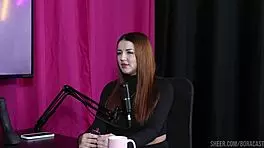 malu paz and bruna carlos in sheer red outfits during public handjob