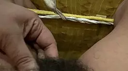 Real Voyeur Stepmother Gets Kinky Masturbating While Watching Stepson Shower.