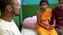 देसी इनोसेंट वाइफ अनलकी हसबैंड द्वारा शेयर की गई! इस रफ क्रीमपाई पर क्यों रोना?