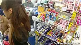 not shy teen fucks on stairway